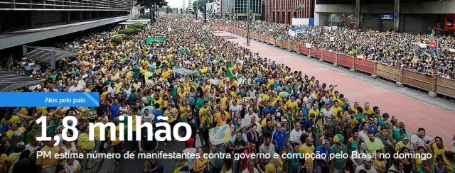 manifestação, 15março2015, conra Dilma